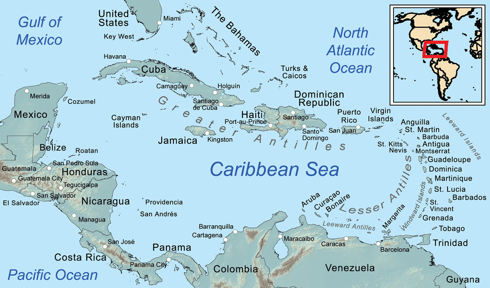 Caribbean-Map
