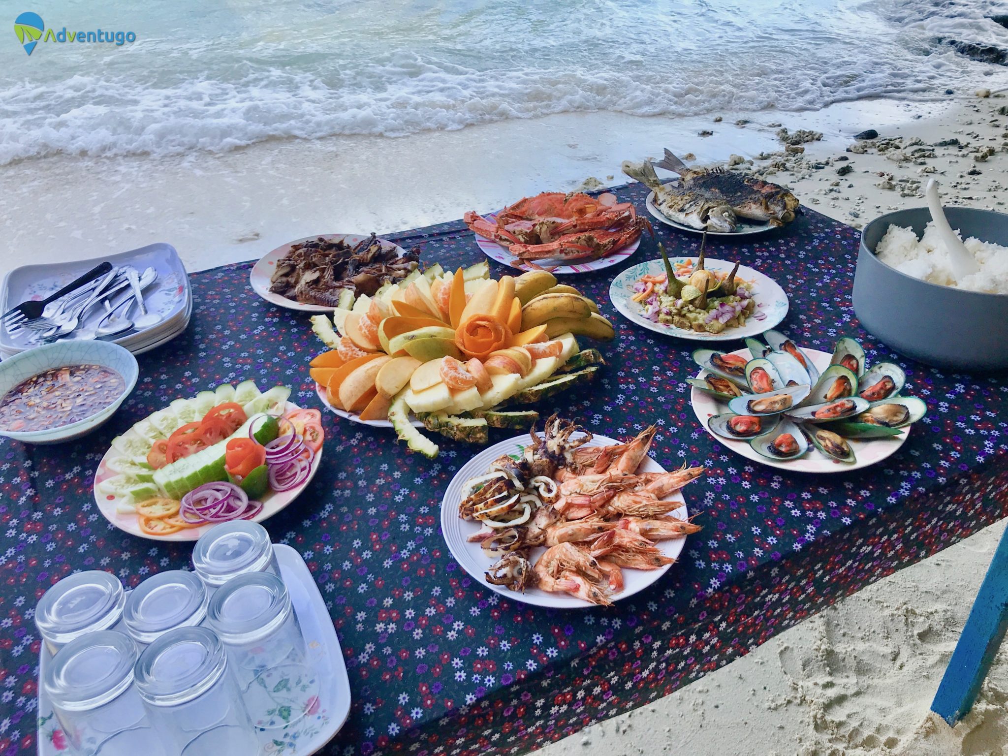 Feast at Simizu beach El Nido Tour A, Philippines travel