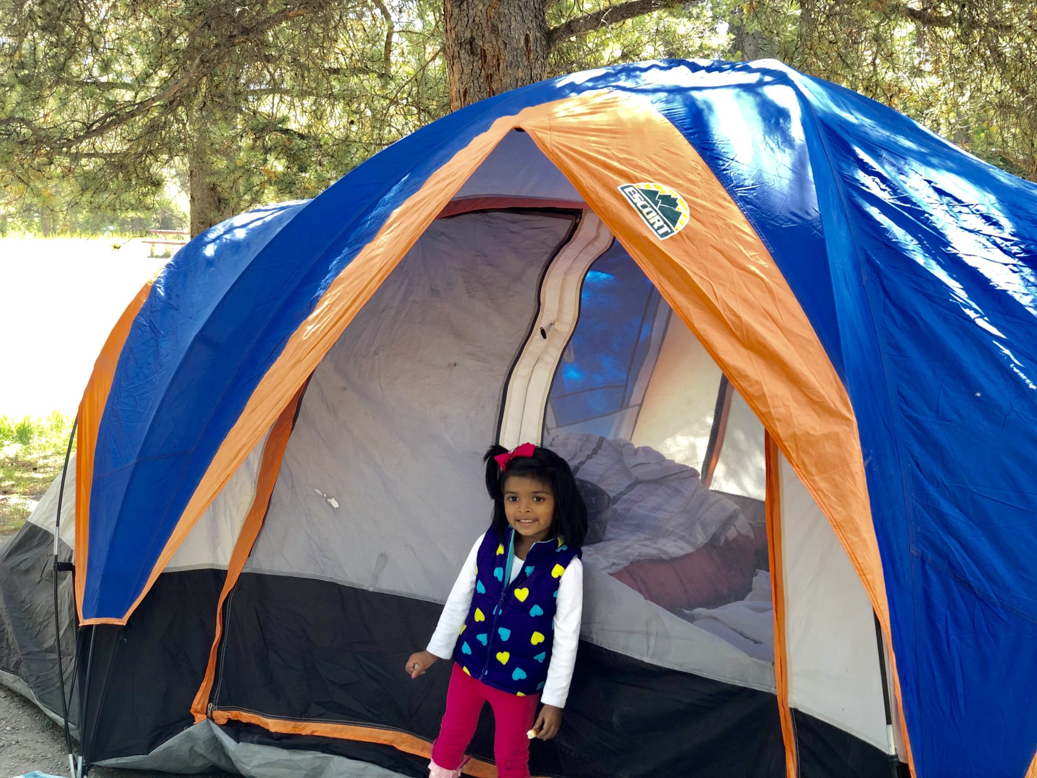 Tenting at tunnel Mountain Campgrounds, Banff